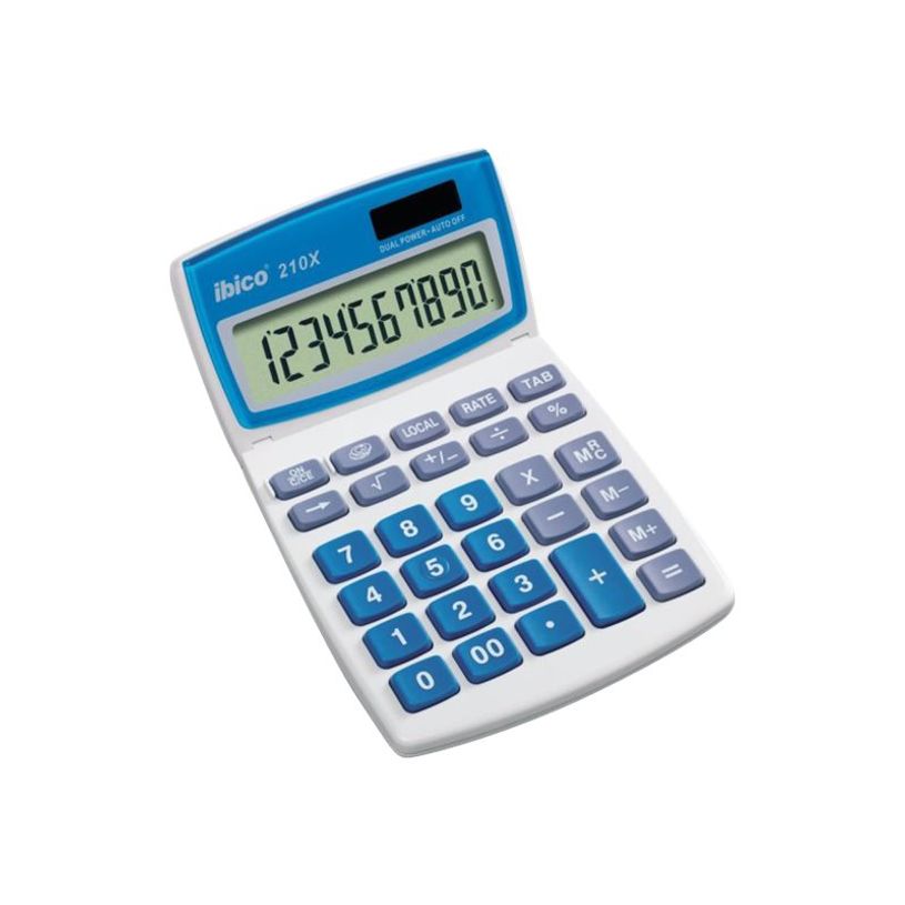 013465410079-Calculatrice de bureau Ibico 210X - 10 chiffres - alimentation batterie et solaire-P_801210_6-2