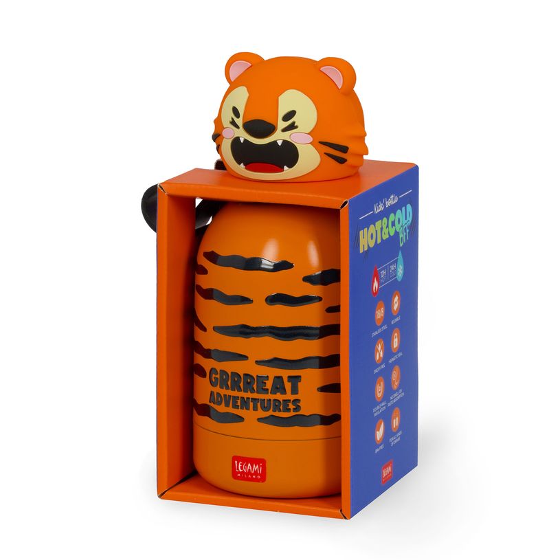 8052694028121-Legami – Gourde isotherme pour enfant – Modèle Tiger--4