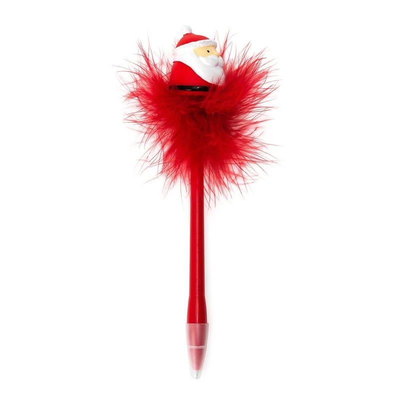 8054117629694-Stylo à encre gel avec Père Noël lumineux--0
