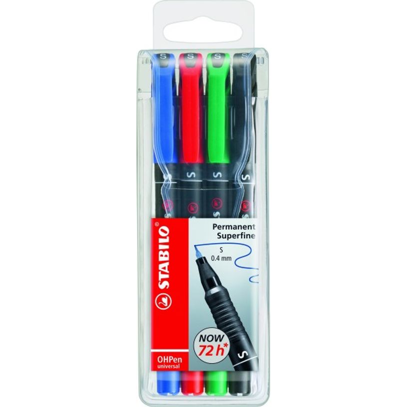 4006381115049-STABILO OHPEN - 4 marqueurs permanents - pointe extra fine 0,4 mm-P_9999943_1-0
