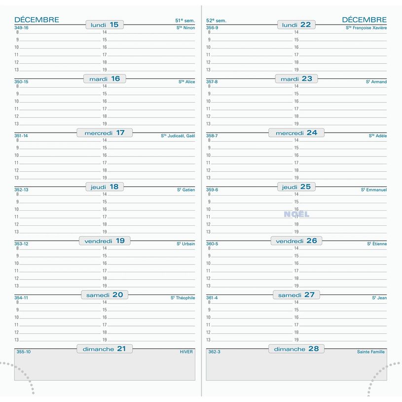3660942002042-Agenda de poche Cassandra SL 17 - 1 semaine par page - 9 x 17,5 cm - disponible dans différentes coule--3