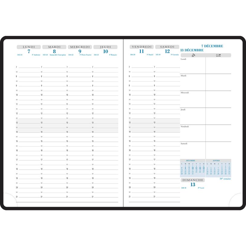 3660942002196-Agenda Barbara Horizons 20 - 1 semaine sur 2 pages - 15 x 21 cm - disponible dans différen-P_99999824_5-3