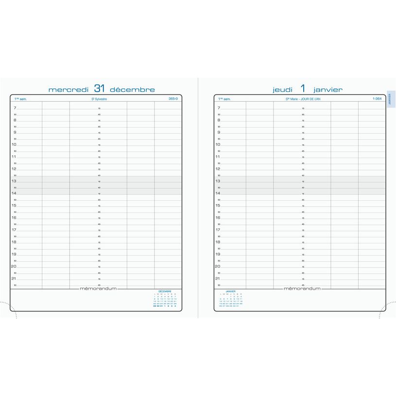 3660942004541-Agenda Barbara La Journée Planifiée - 1 jour par page - 18 x 22,5 cm - disponible dans diff-P_99999827_5-3