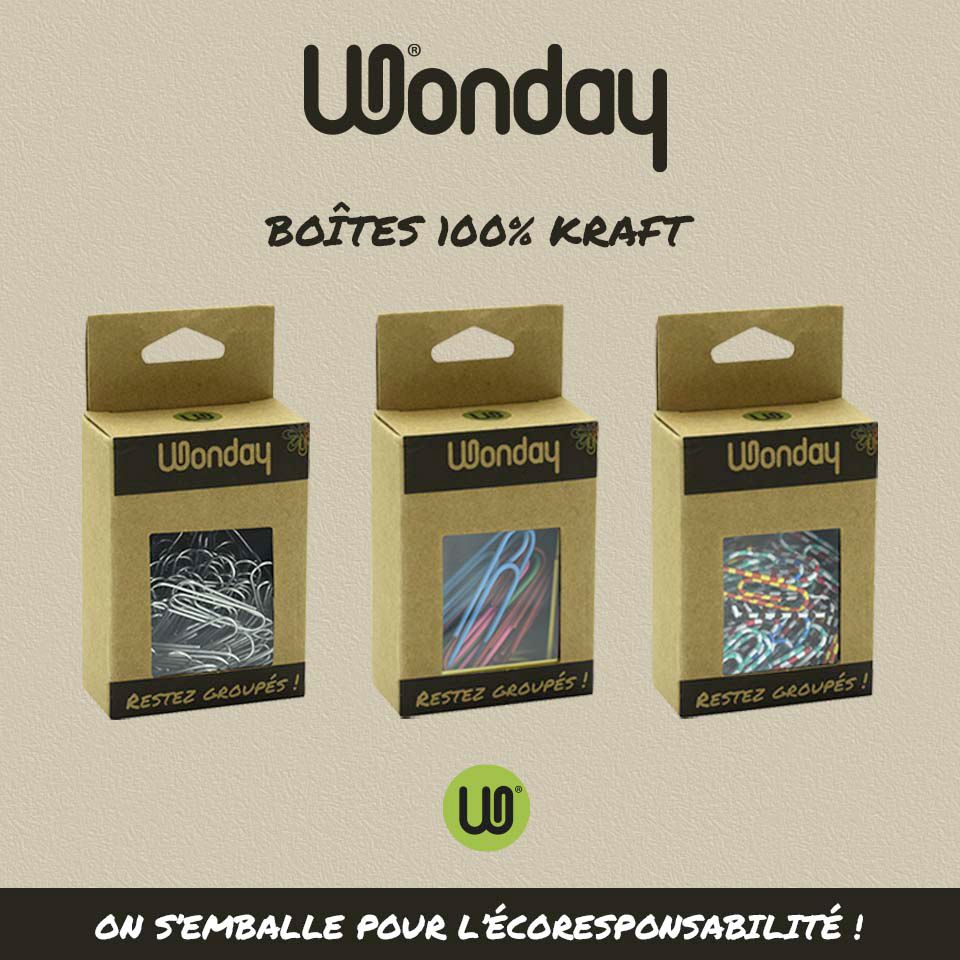 Boîtes 100% Kraft Wonday