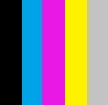 Noir, cyan, magenta, jaune, gris