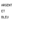 argent et bleu