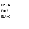argent pays blanc