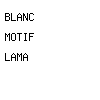 blanc motif lama