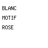 blanc motif rose