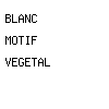 blanc motif végétal