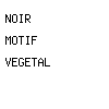noir motif végétal