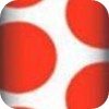 pois rouge fond blanc