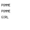 pomme pomme girl