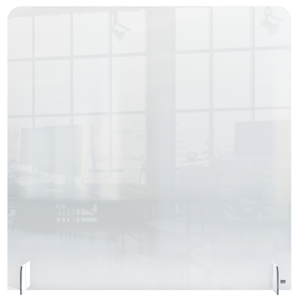 Nobo - Cloison de séparation - Transparent acrylique sans trou - 70 x 85 cm