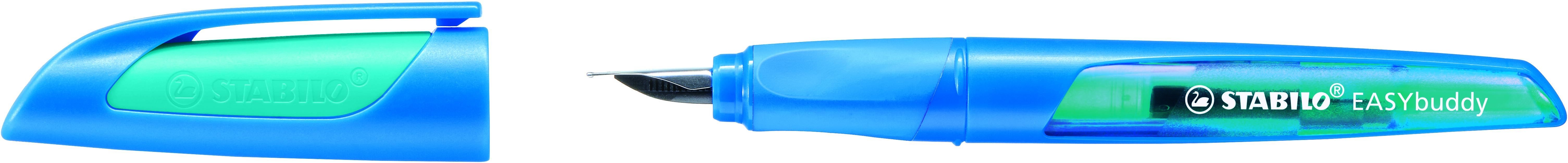 STABILO EASYbuddy - Stylo Plume Ergonomic Rechargeable Plume M Pour Enfants