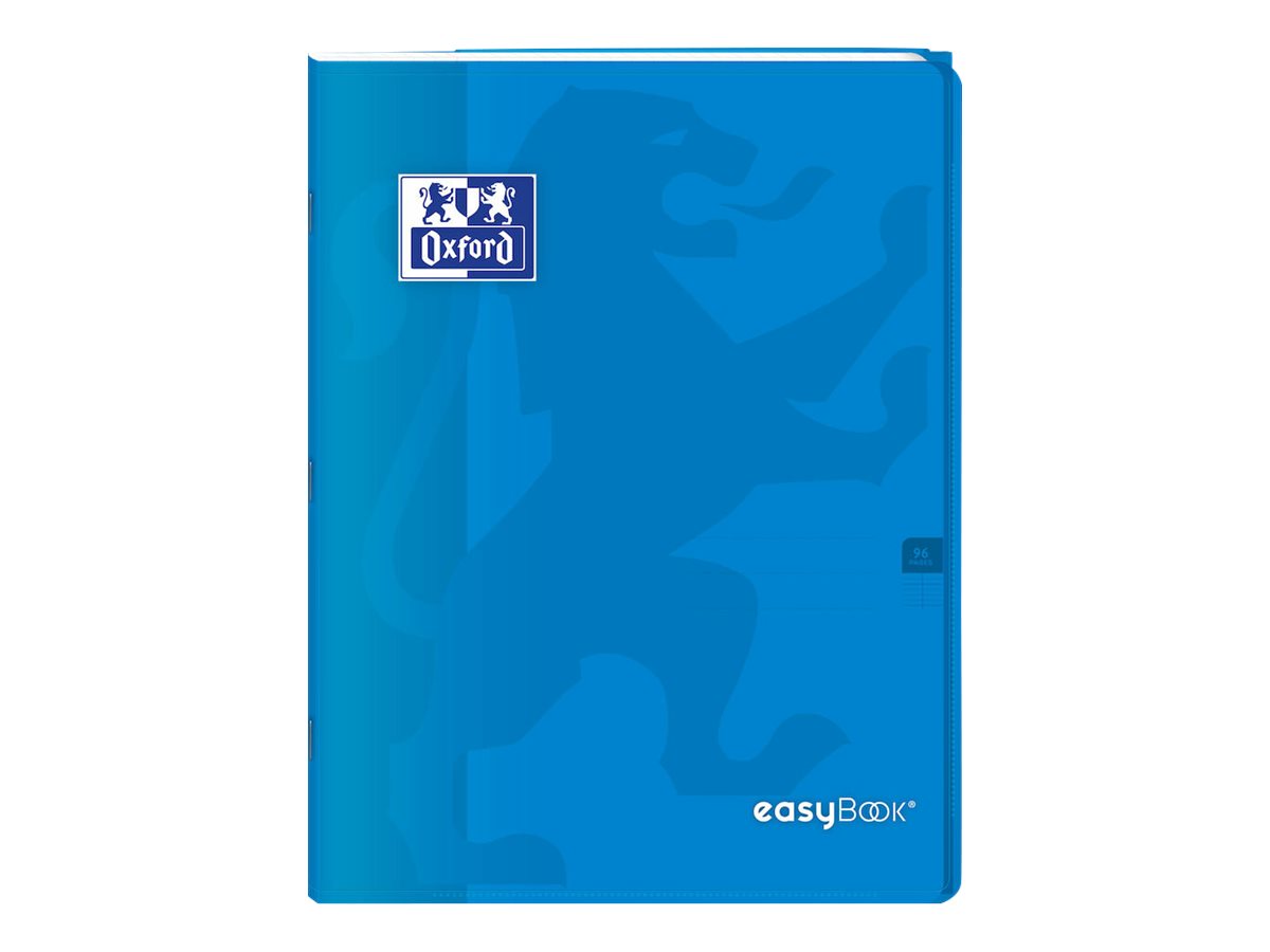 Page De Garde Cahier 24 32 Oxford EasyBook - Cahier polypro 24 x 32 cm - 96 pages - grands carreaux (Seyes) - bleu Pas Cher | Bureau Vallée
