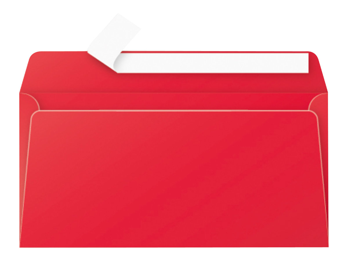 Pollen - 20 Enveloppes - 110 x 220 mm - 120 g/m² - rouge
