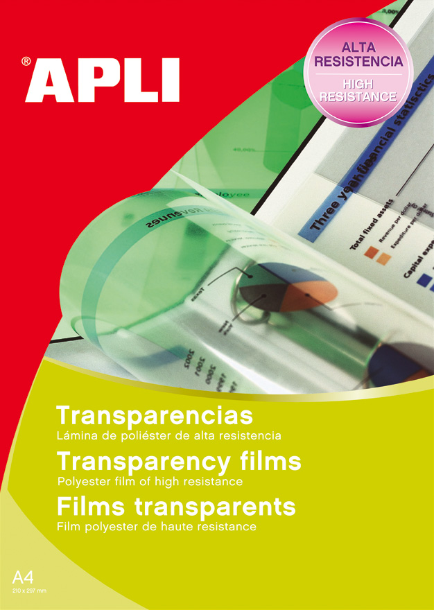 Apli Paper - Films transparents universels pour rétroprojecteur - A4 - 20 feuilles