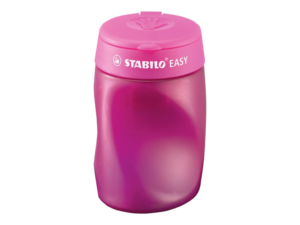 STABILO EASY - Taille-crayon - 3 trous - pour gaucher - rose