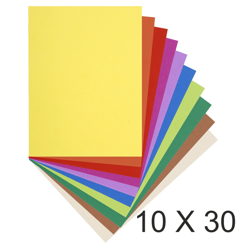 Exacompta Flash - 10 Paquets de 30 Sous-chemises recyclées - 80 gr - couleurs assorties
