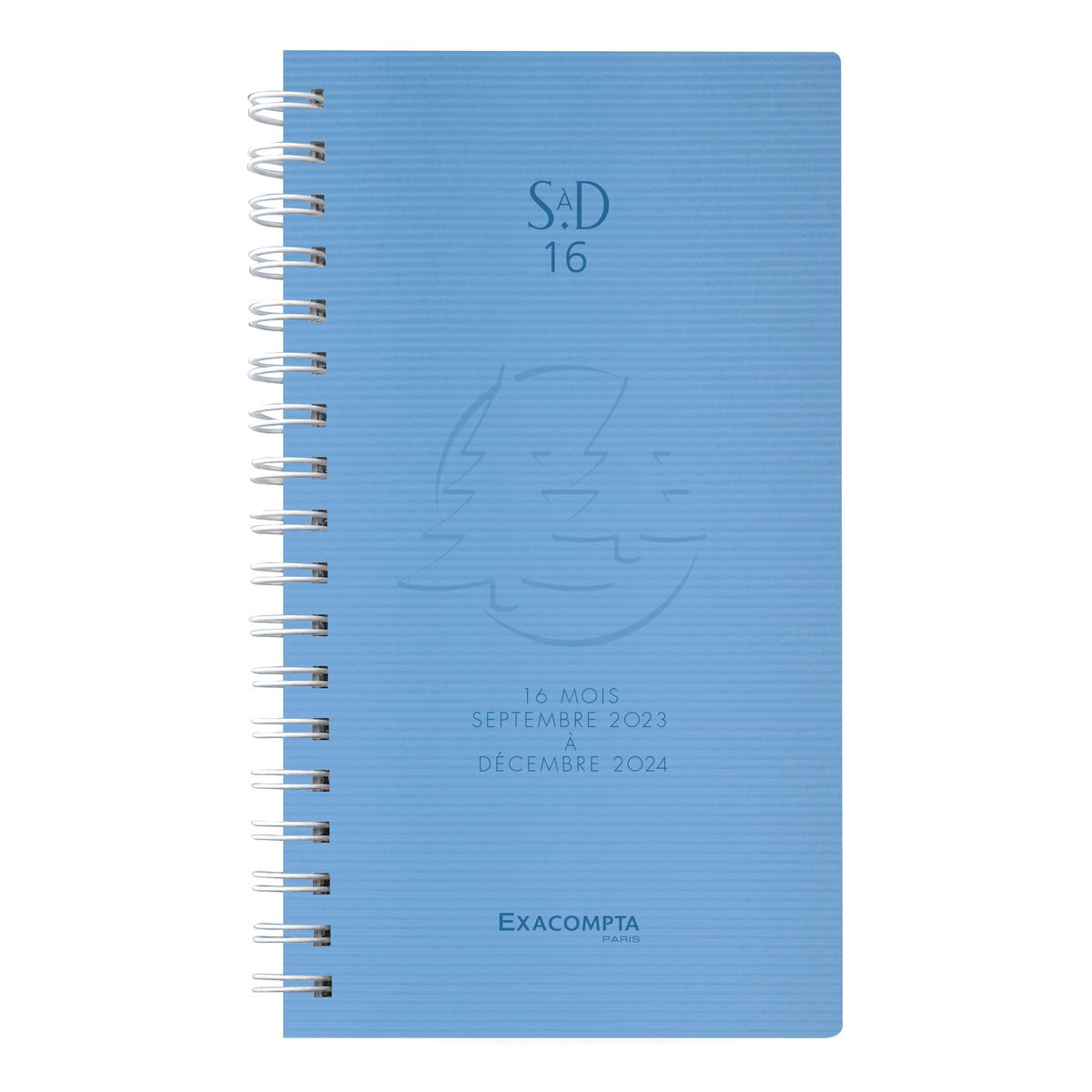Agenda de poche Linicolor - 1 semaine sur 2 pages - 16 mois - 9 x 16 cm - disponible dans différentes couleurs - Exacompta