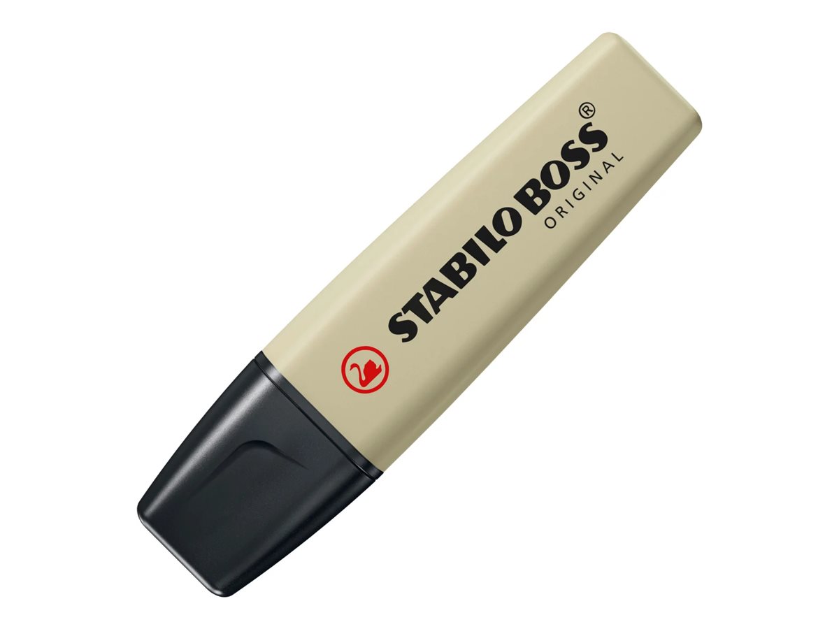 Surligneurs STABILO BOSS ORIGINAL NatureCOLORS - Lot De 6 - Tons Naturels - Pointe Biseautée 2/5mm - Anti-Dessèchement