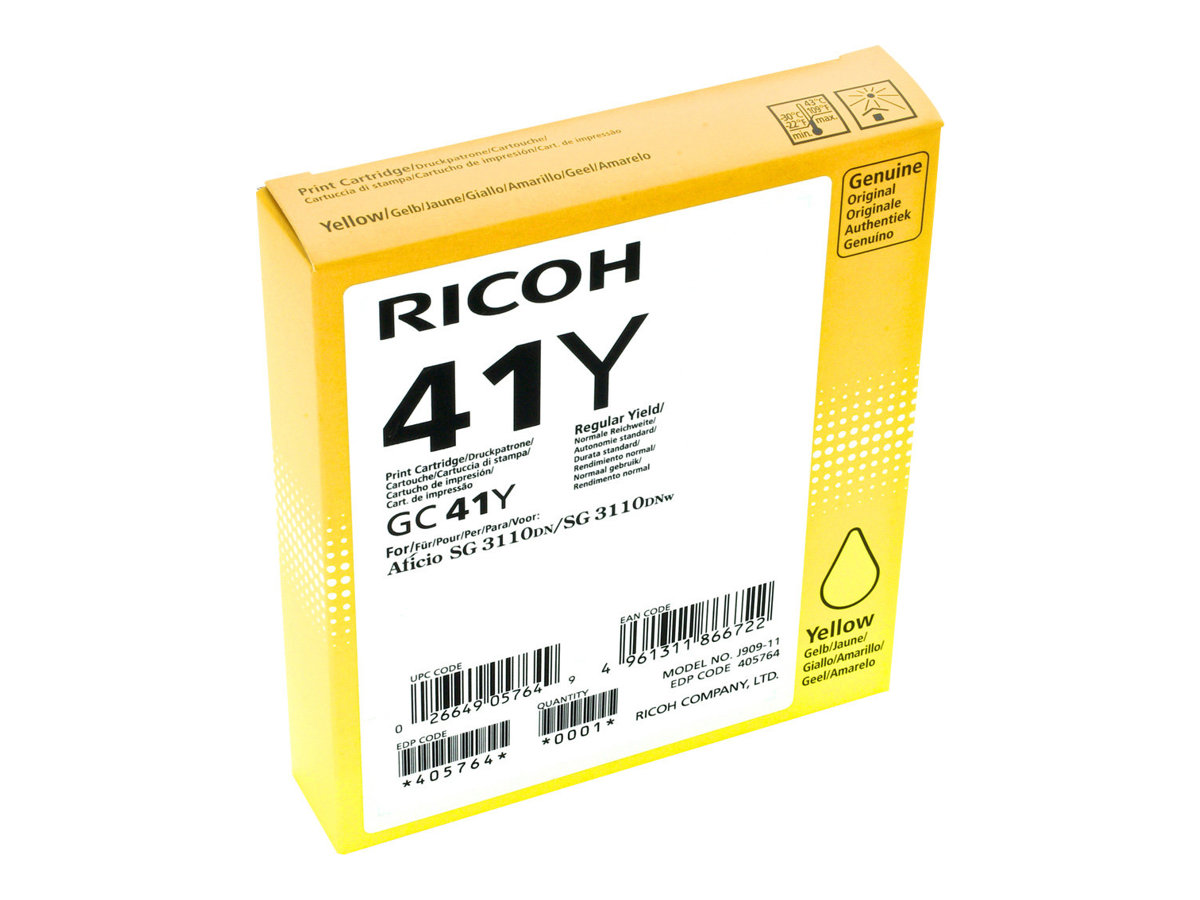 Ricoh GC 41 XL- jaune - cartouche d'encre originale