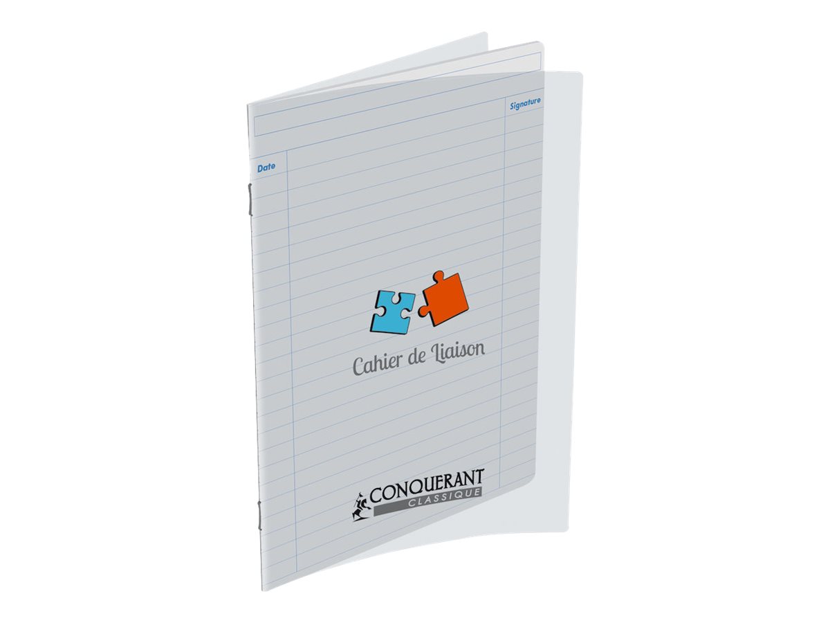 Cahier De Liaison Aide à Domicile Conquérant Classique - Cahier de liaison - 17 x 22 cm - 48 pages - ligné Pas Cher | Bureau Vallée