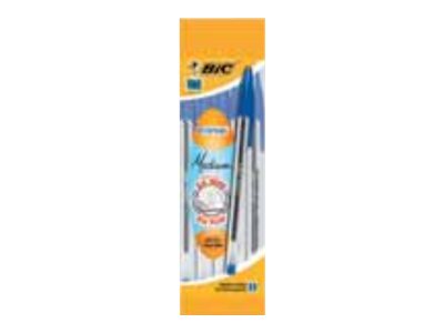 BIC Cristal - Pack de 5 Stylos à bille - noir - 1 mm