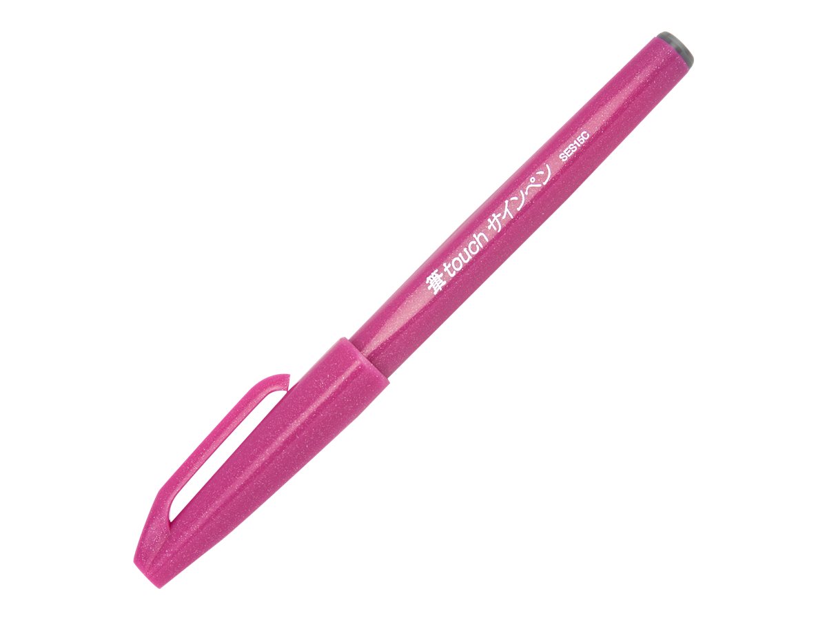 Pentel - Feutre pinceau à pointe souple - rose