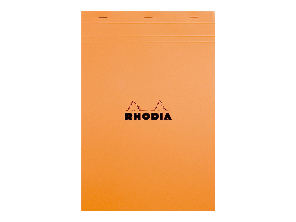Rhodia - Bloc notes - A4 + - 80 pages - petits carreaux - 80g - orange