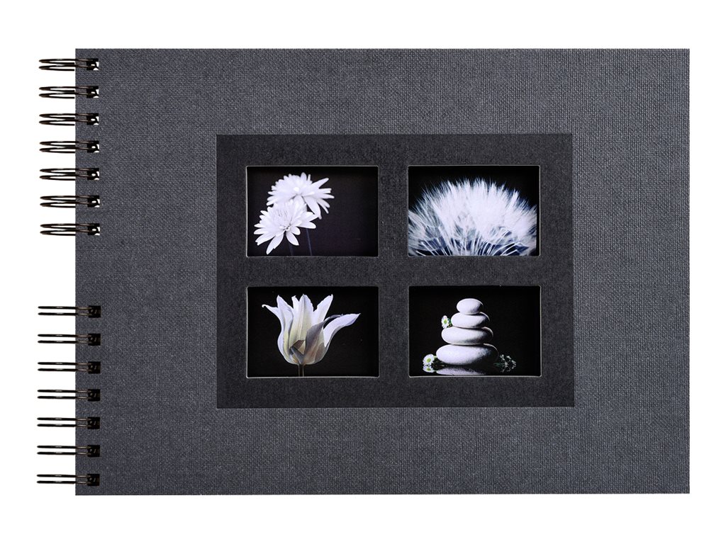 Exacompta Passion - Album photo à spirale 32 x 22 cm - noir