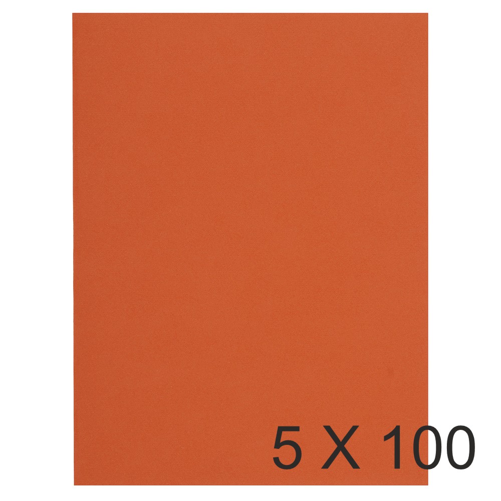 Exacompta Flash - 5 Paquets de 100 Chemises - 220 gr - orange