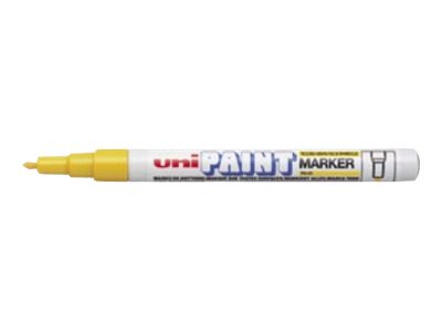 UNI PAINT - Marqueur permanent - pointe fine - jaune