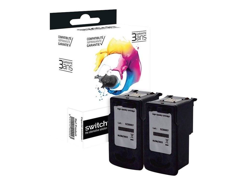 Cartouche compatible Canon PG-560XL/CL-561XL - pack de 2 - noir, cyan, magenta, jaune - SWITCH 