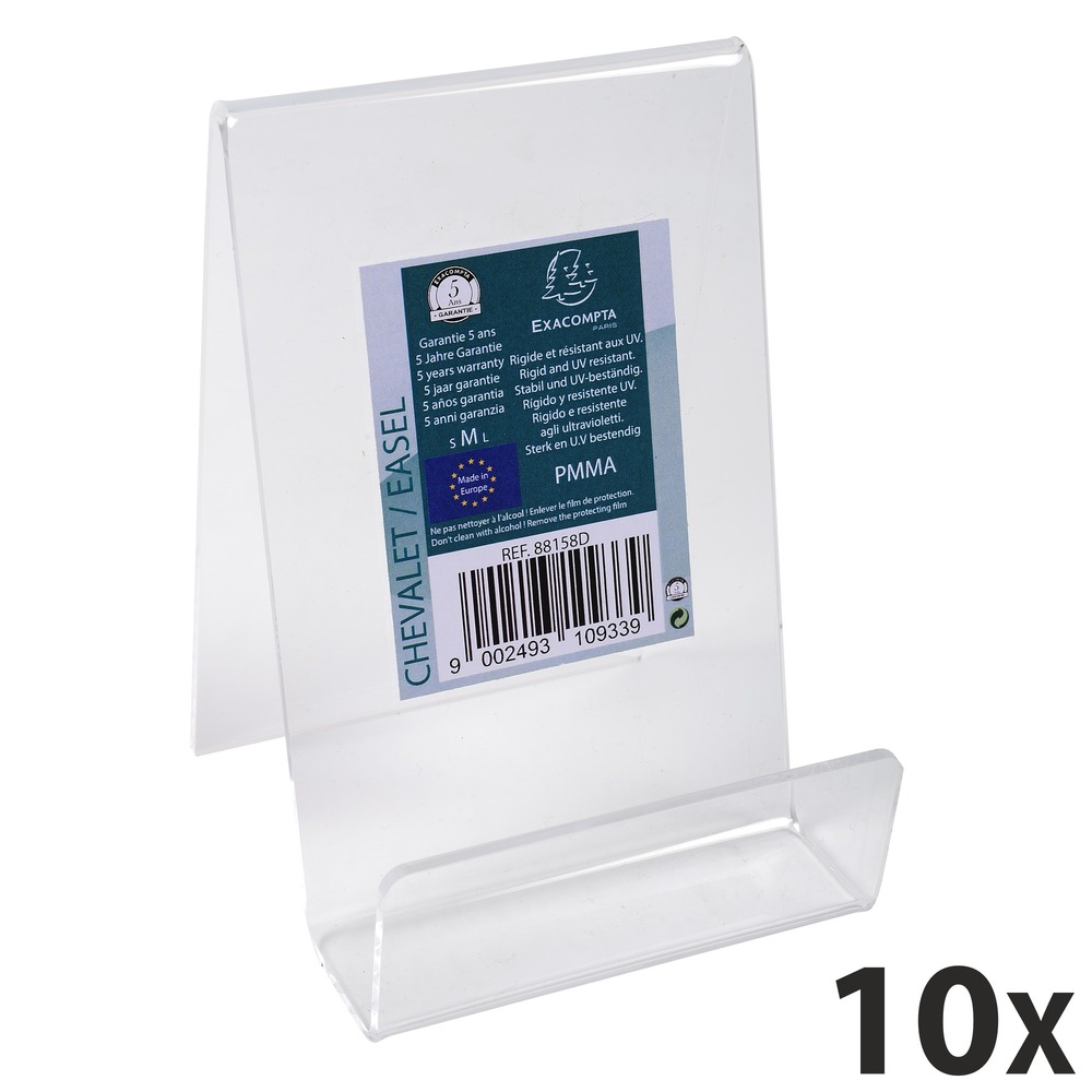 Exacompta - 10 Chevalets support d'objet taille M