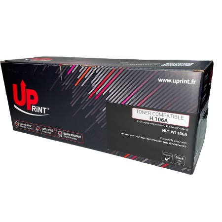 Cartouche laser compatible HP 106A - noir - Uprint