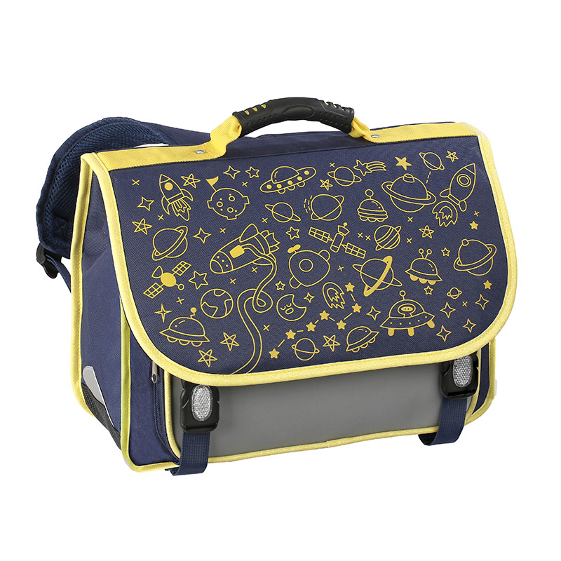 Cartable Eclipse phosphorescent 38 cm - 2 compartiments - Viquel