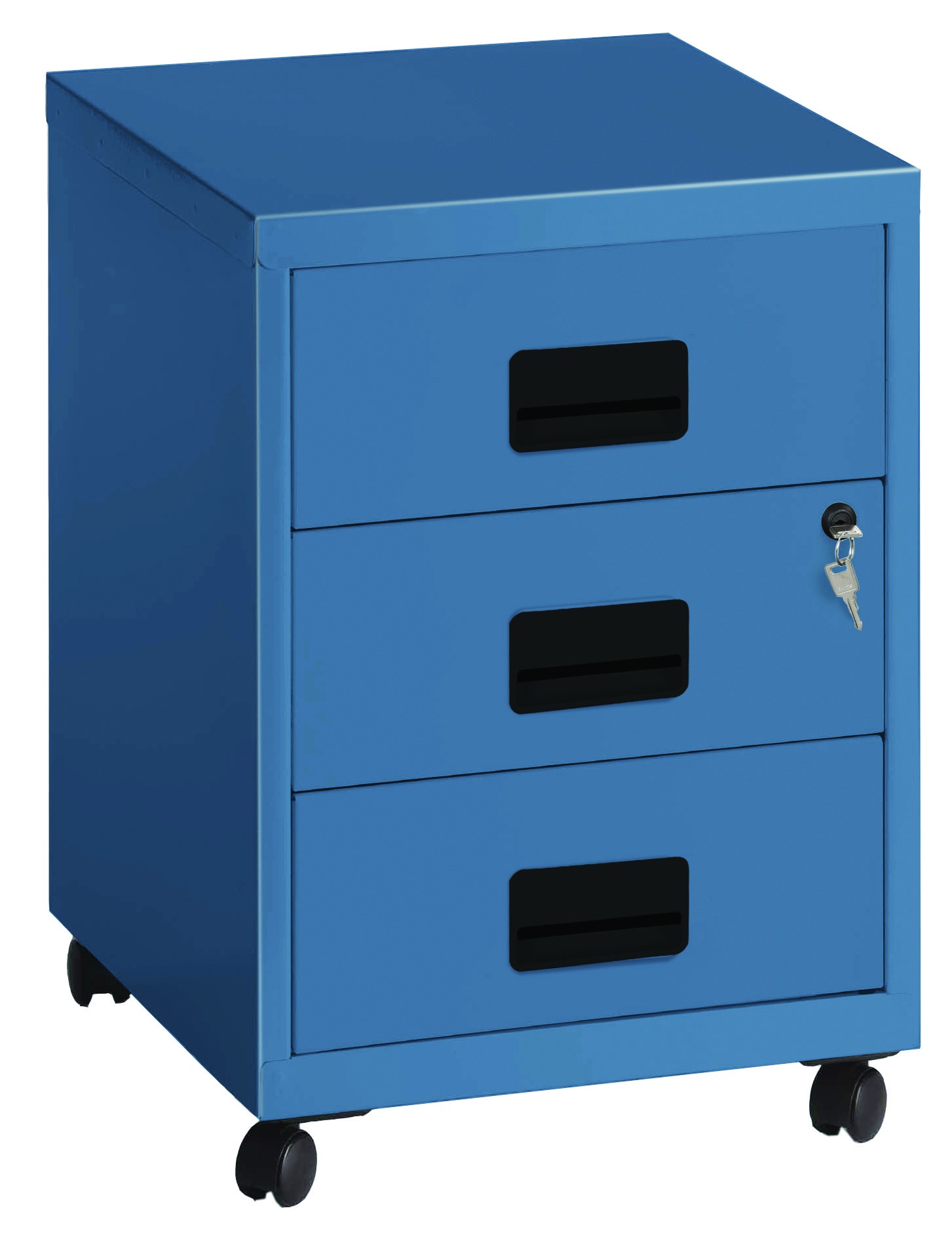 Thuisland Verdorde Geelachtig Caisson mobile - 3 tiroirs - bleu Pas Cher | Bureau Vallée