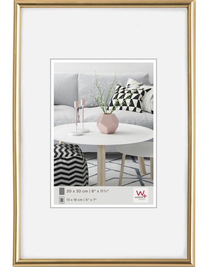 Cadre photo WALTHER - 20 x 30 cm - Or