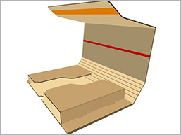Étui d'expédition postale avec bande adhésive - 35 cm x 43 cm x 5 cm - kraft - Torraspapel