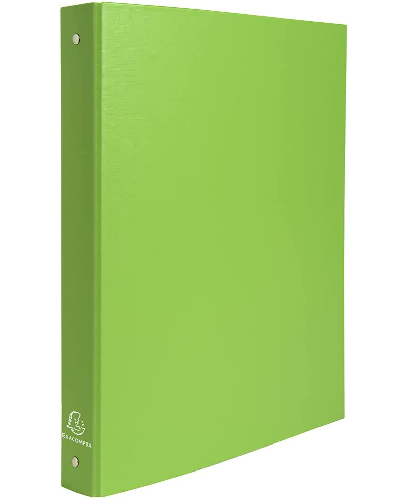 Exacompta - Classeur à anneaux - Dos 40 mm - A4 - pour 225 feuilles - vert anis