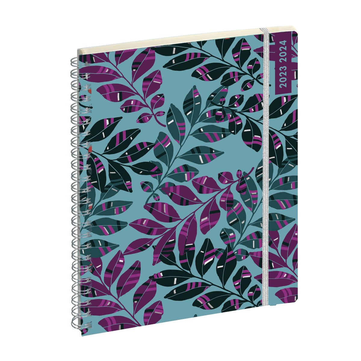 Agenda Lady Color Design - 1 semaine sur 2 pages - 15 x 21 cm - 12 mois - disponible dans différentes couleurs - Exacompta