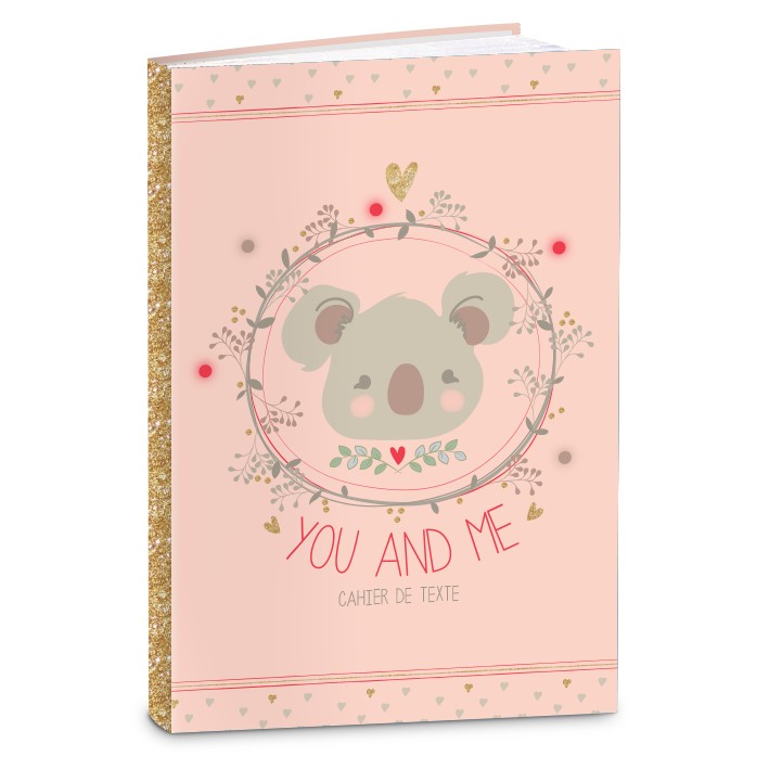 Cahier de textes KIP - 15 x 21 cm - Koala ou Sharky - Kid'Abord
