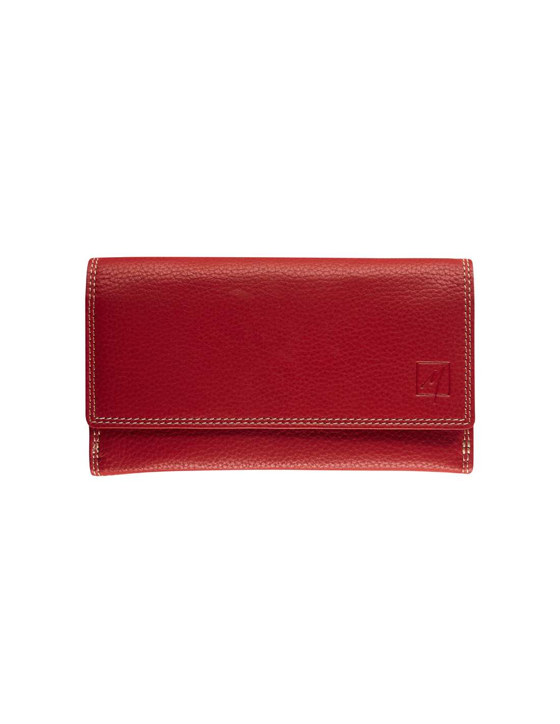 Oakridge Leather Porte-Monnaie Double Fermoir Cuir Femme - Espace Cartes Crédit - Denim - Taille Unique