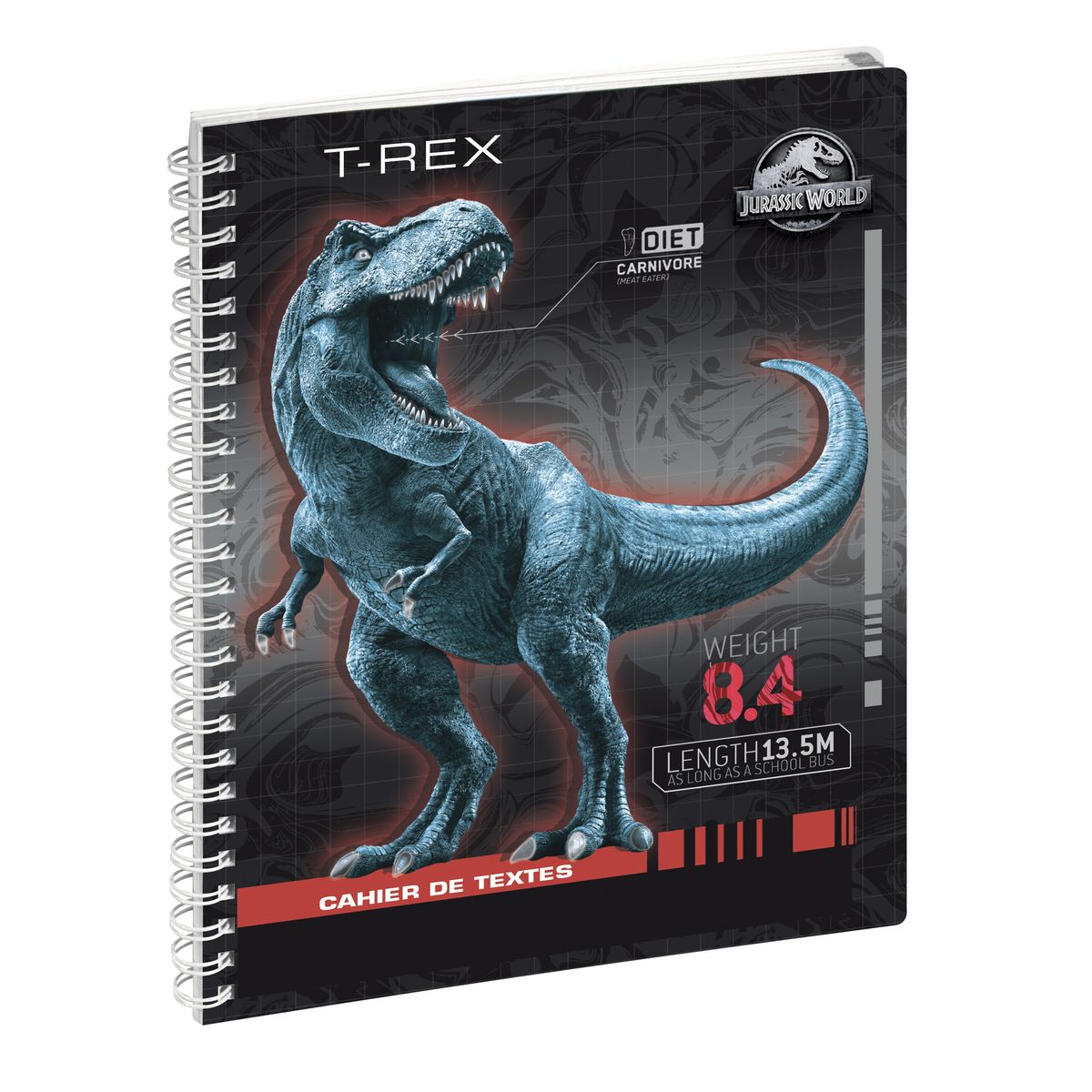 Cahier De Textes Exacompta Animaux - 17x22cm, Spirale, Onglets Hebdomadaires - Visuel Chat