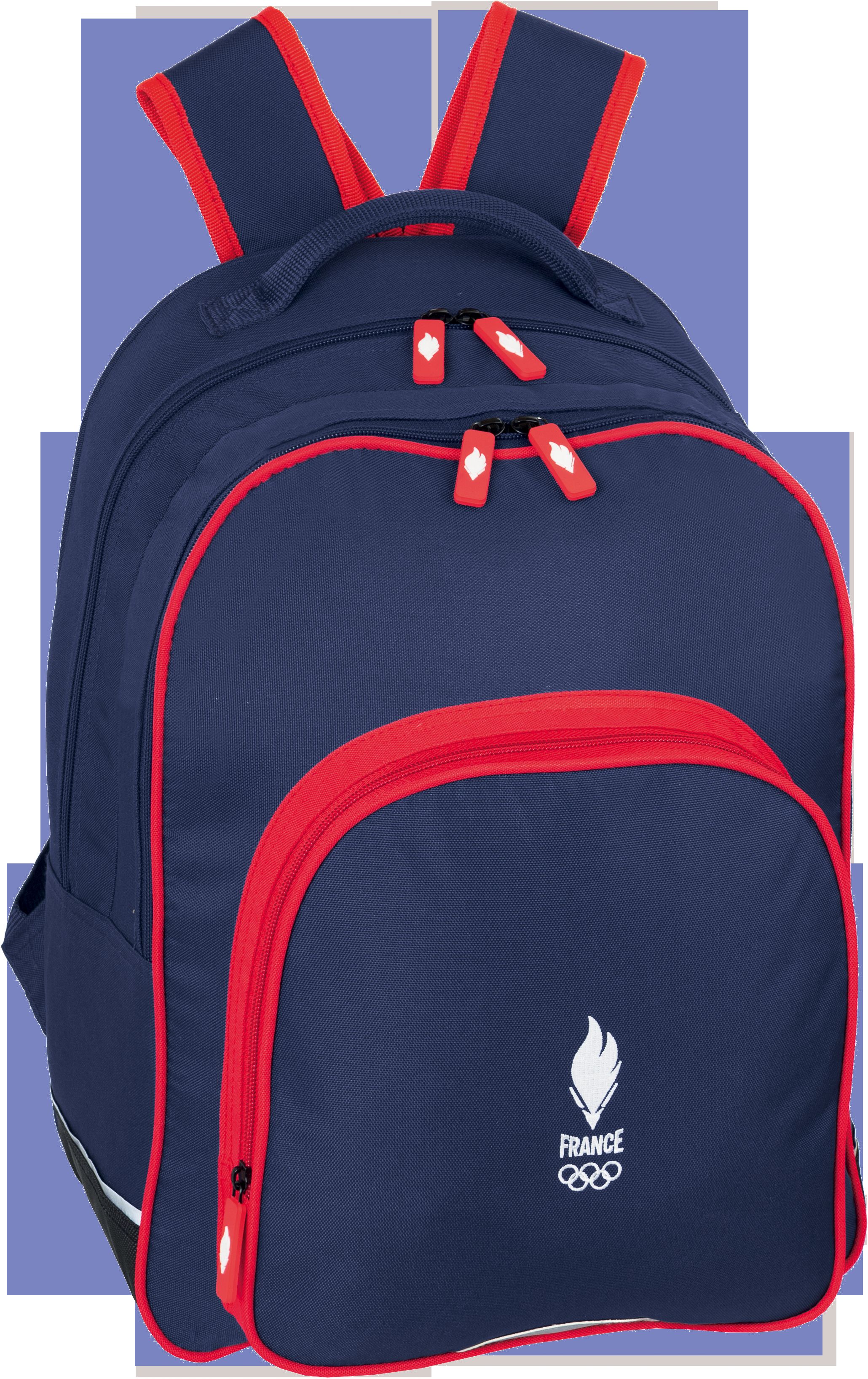 Sac à dos Equipe de France 2 compartiments bleu/blanc/rouge Hamelin Pas Cher Bureau Vallée