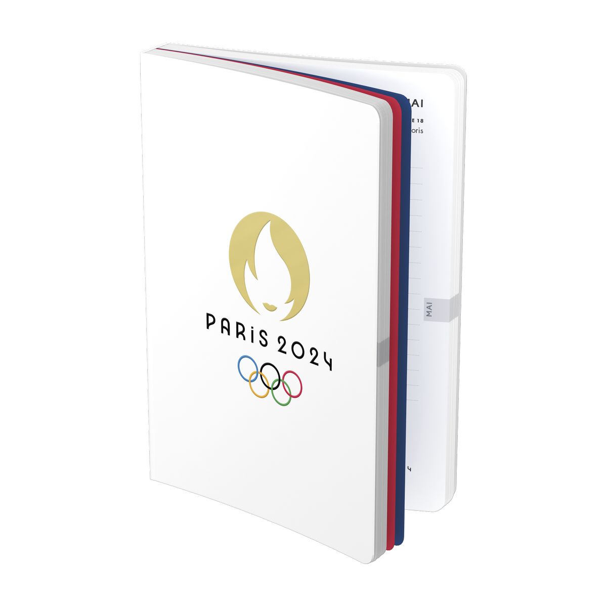 Agenda Paris 2024 1 jour par page 12 x 17 cm blanc Hamelin Pas