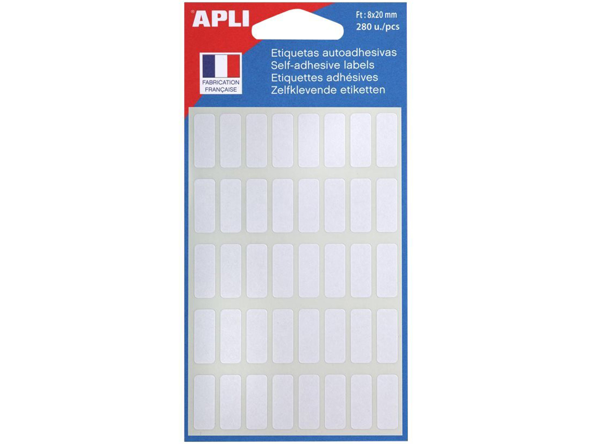 Apli Agipa - Etiquetas (70 X 16,9 Mm, 5100 Unidades), Color Blanco