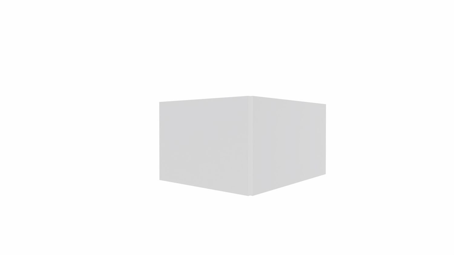 Habillage mélamine GUEST - pour module bas et PMR L125 cm - blanc